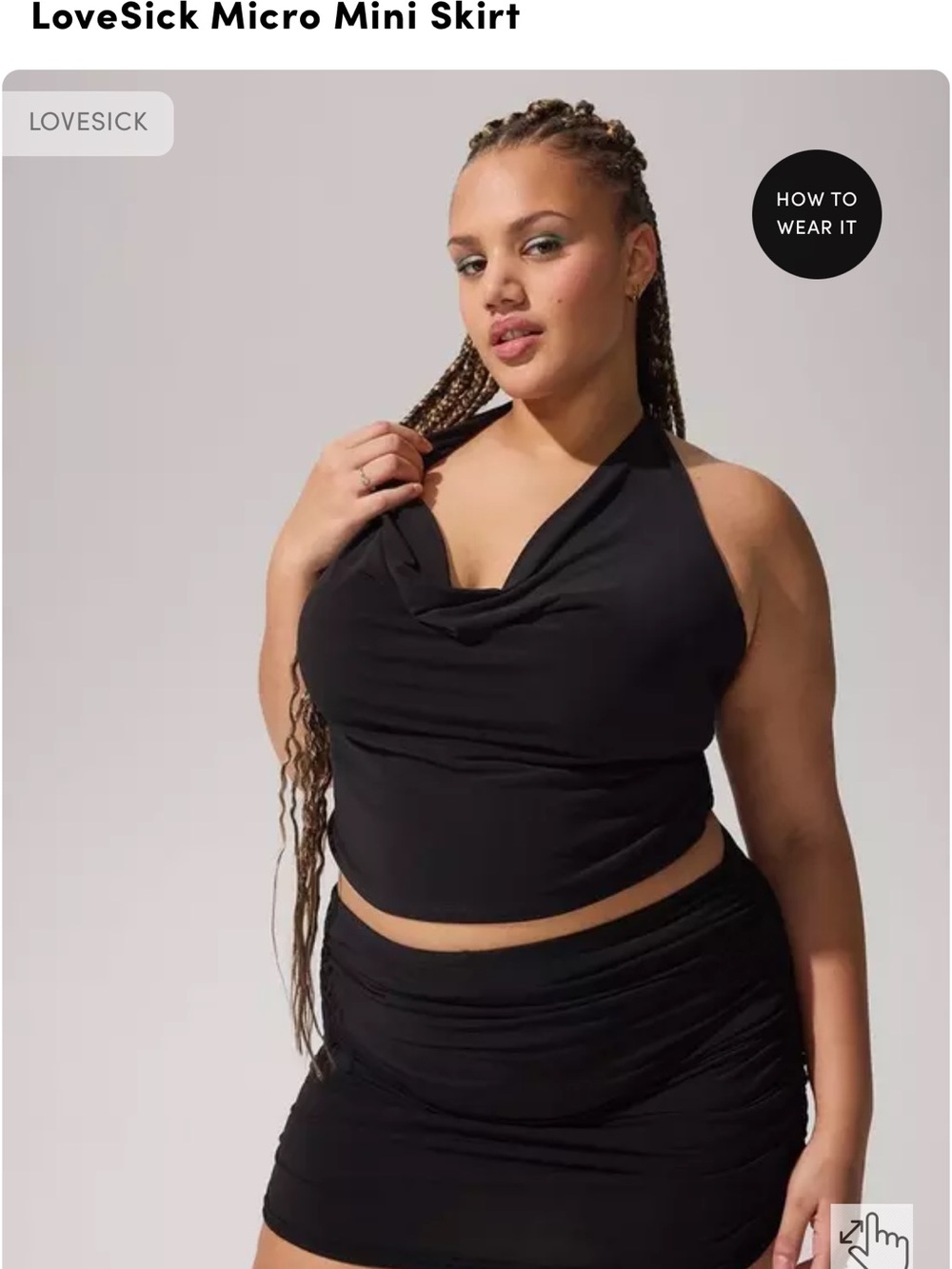LoveSick Micro Mini Skirt *NWT* - Picture 2 of 5